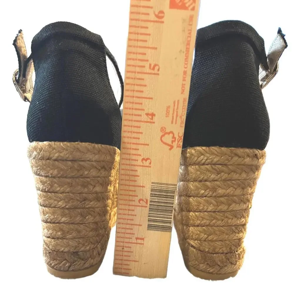 Handcrafted Viscata Barcelona Canvas Wedges|Mediterranean Chic Aesthetic | US 5 - Picture 6 of 7